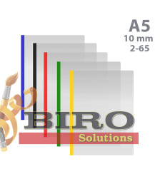Dosar plastic A5, cu baghetă 10mm, pentru 2-65 file, ECONOMIX